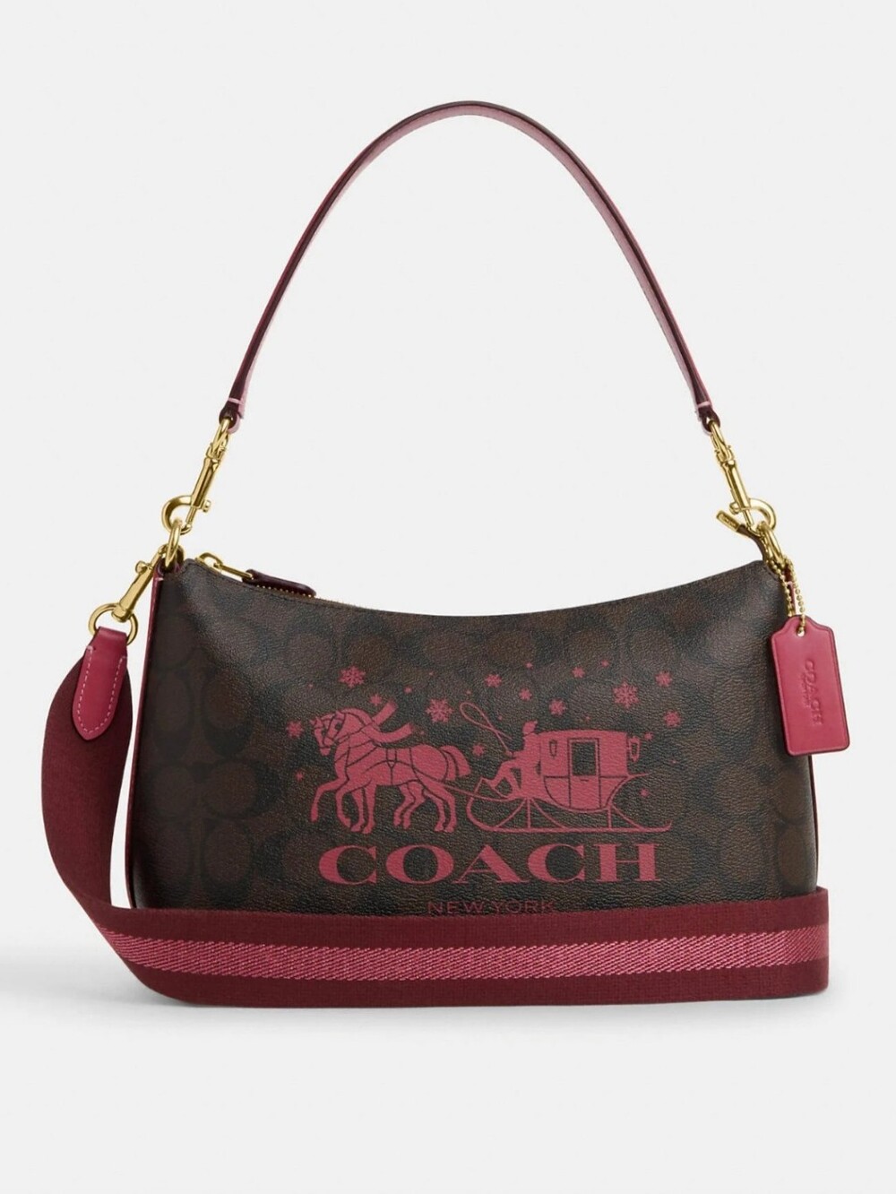 ✨️NWT✨️ Coach Clara Horse & Sleigh 2Way With Signature & Rouge, 2023, $350 MSRP